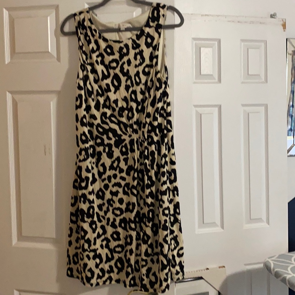 Ann Taylor Loft animal print sleeveless dress-L